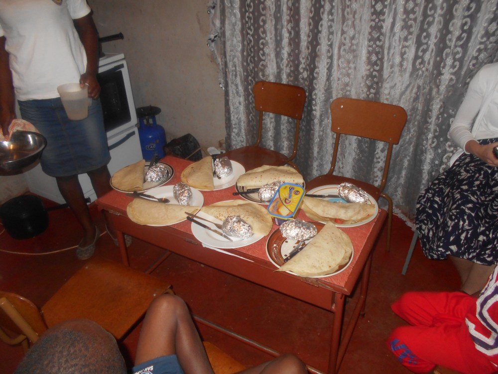 Tacos and baked potatoes for dinner!